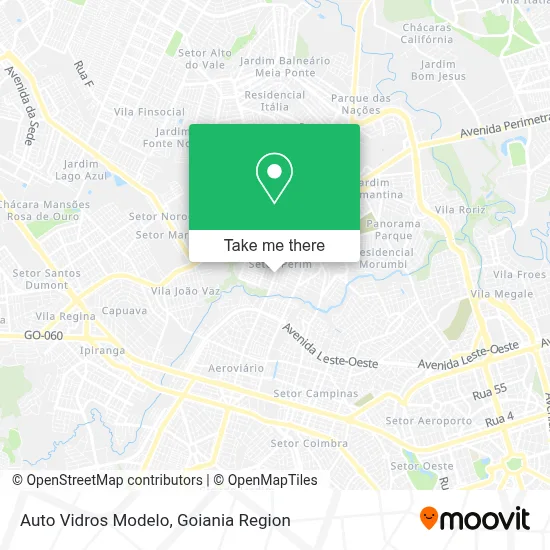 Auto Vidros Modelo map