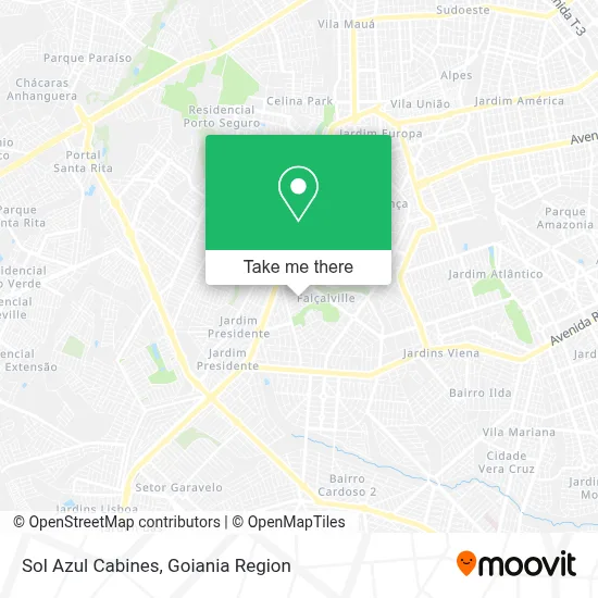 Sol Azul Cabines map