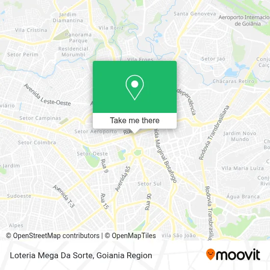 Loteria Mega Da Sorte map