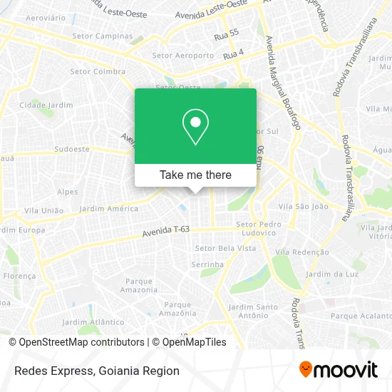 Redes Express map