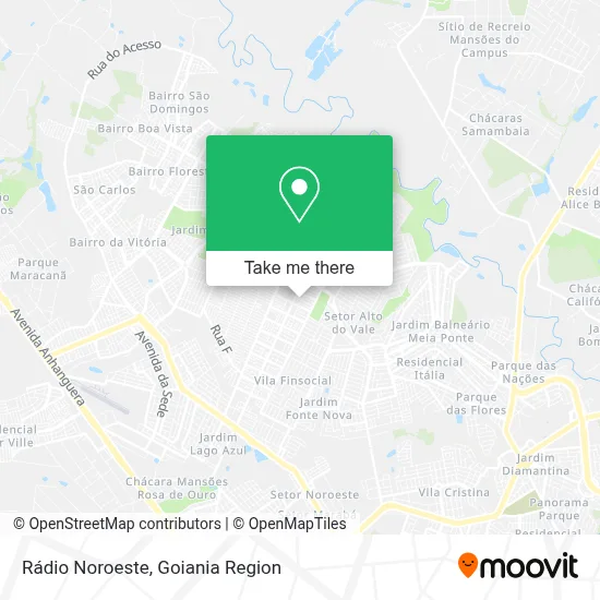 Rádio Noroeste map