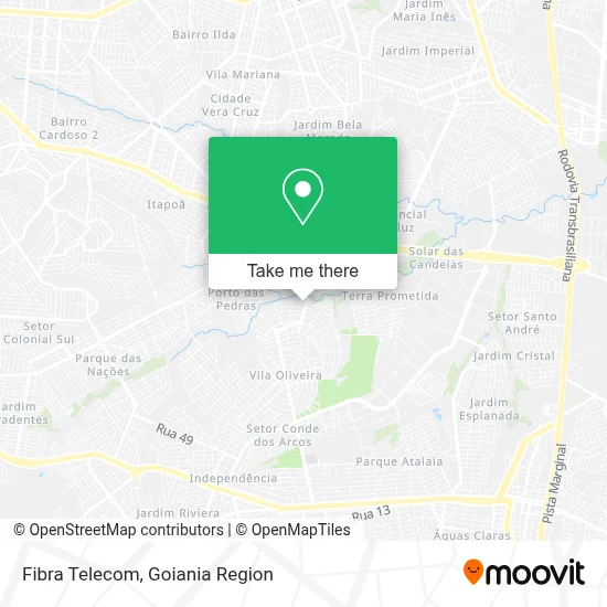Fibra Telecom map