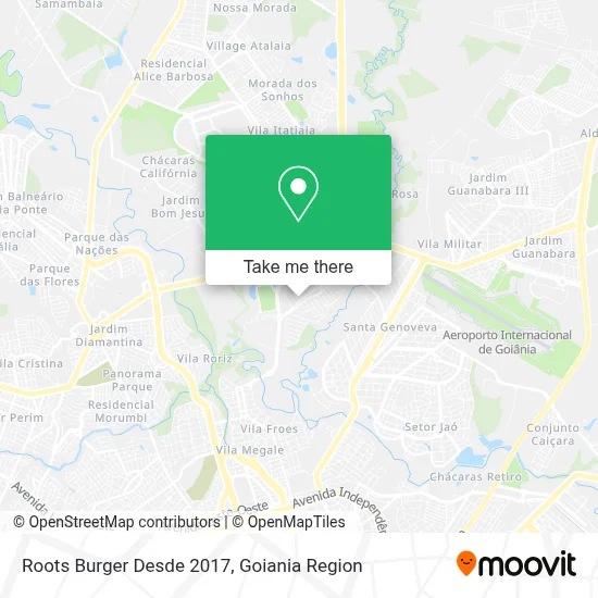 Roots Burger Desde 2017 map