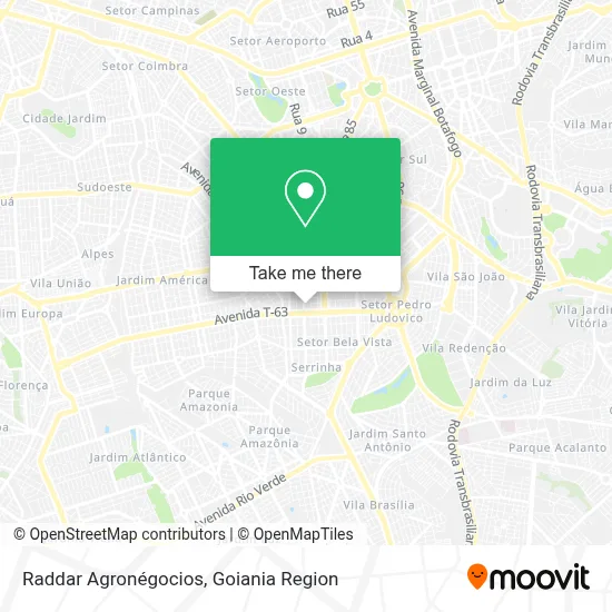Raddar Agronégocios map