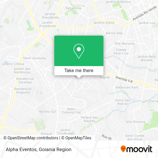 Alpha Eventos map