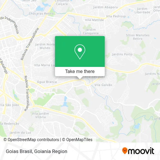 Goias Brasil map