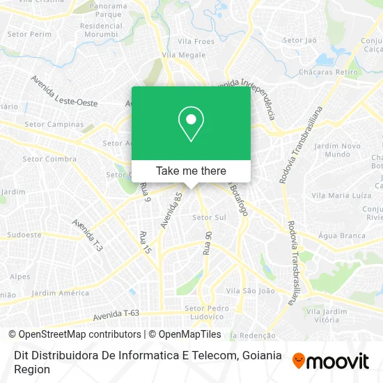 Dit Distribuidora De Informatica E Telecom map