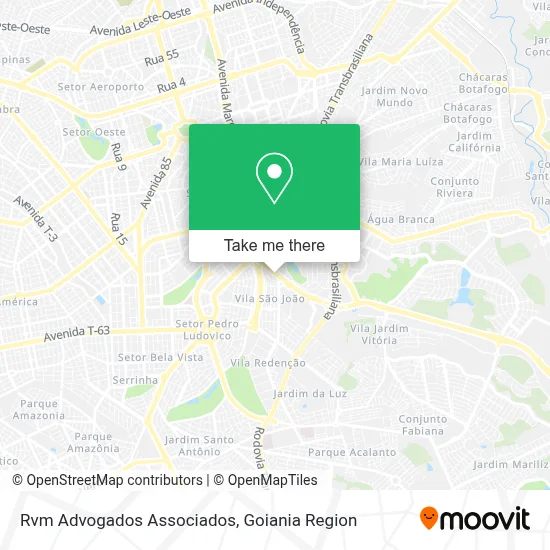 Rvm Advogados Associados map