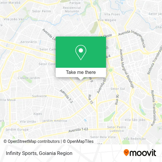 Infinity Sports map