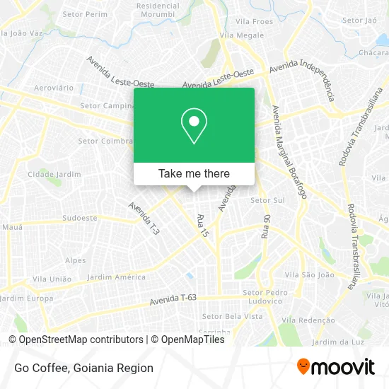 Go Coffee map