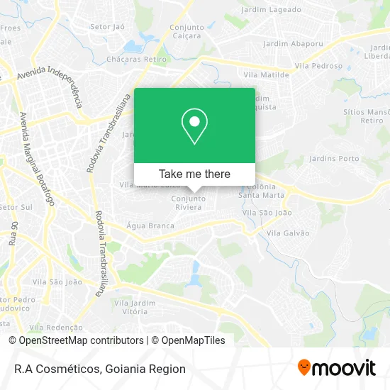 R.A Cosméticos map
