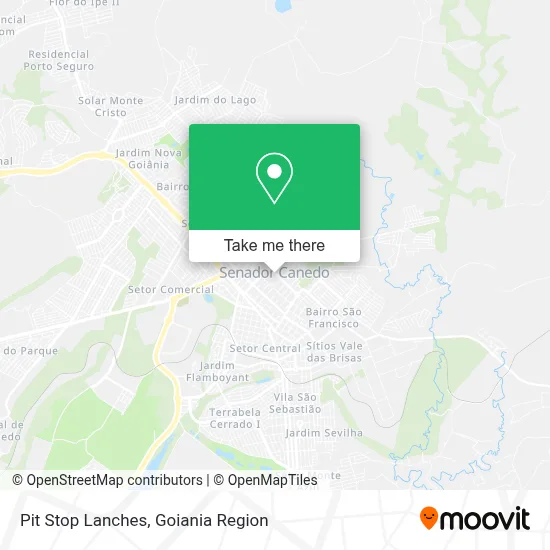 Pit Stop Lanches map
