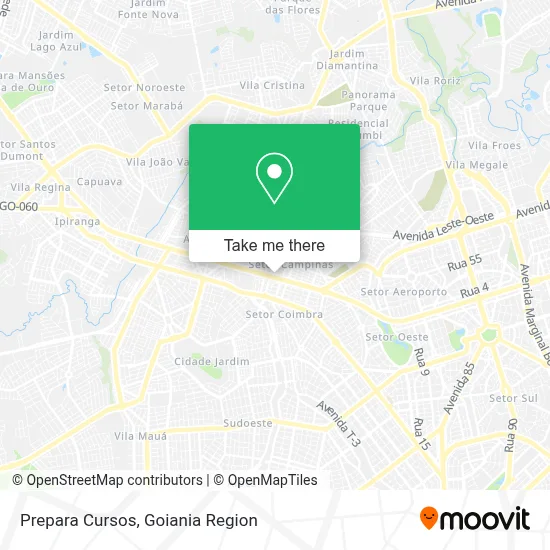 Prepara Cursos map