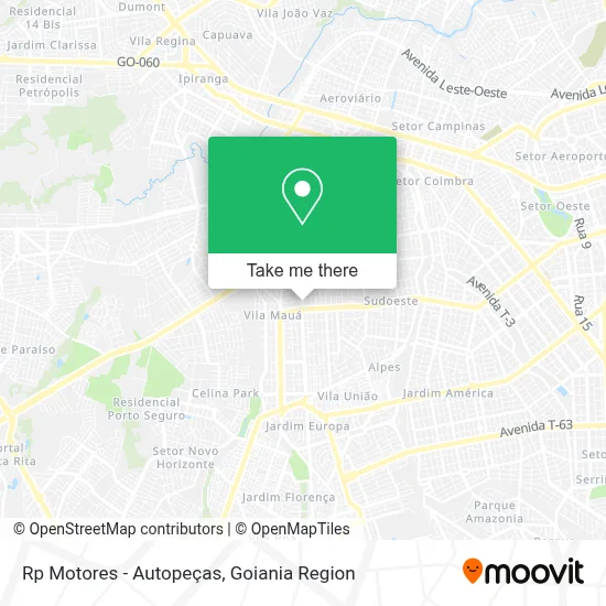 Rp Motores - Autopeças map