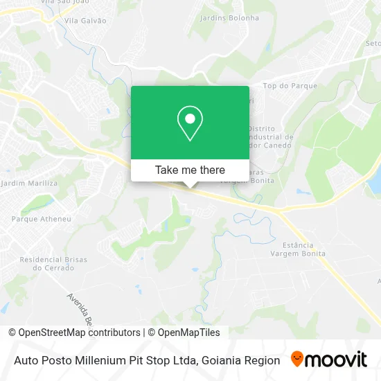 Auto Posto Millenium Pit Stop Ltda map