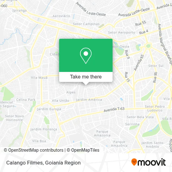 Calango Filmes map