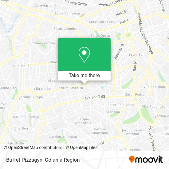 Buffet Pizzagyn map