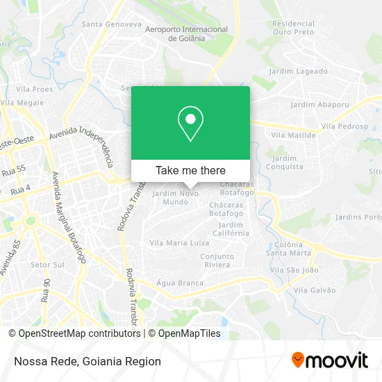 Nossa Rede map