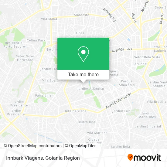 Innbark Viagens map