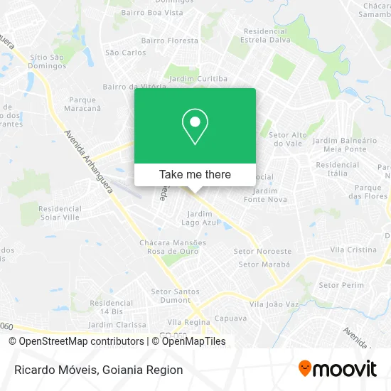 Ricardo Móveis map