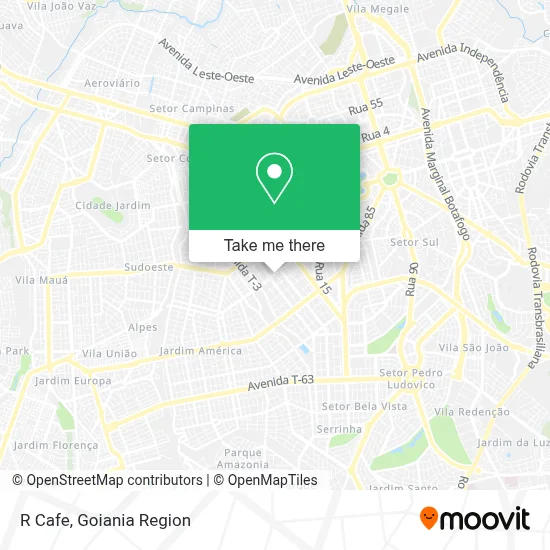 R Cafe map