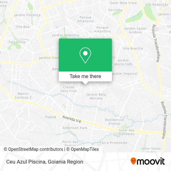 Ceu Azul Piscina map