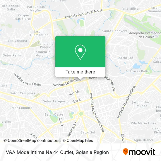 V&A Moda Intima Na 44 Outlet map