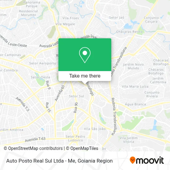 Auto Posto Real Sul Ltda - Me map