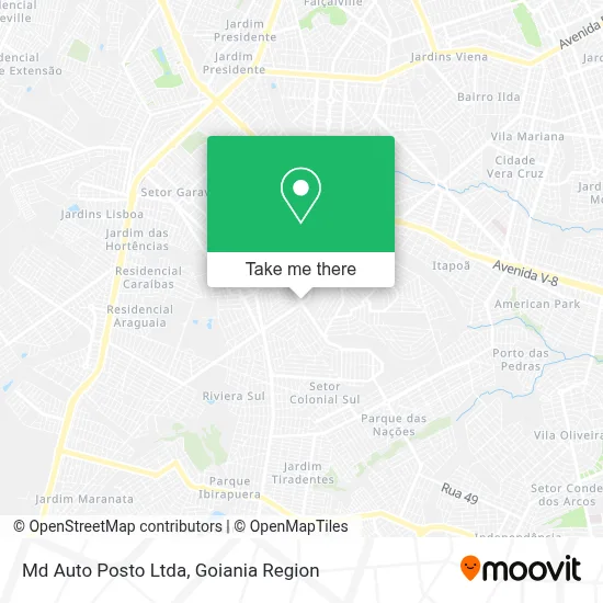 Md Auto Posto Ltda map