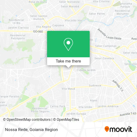 Nossa Rede map