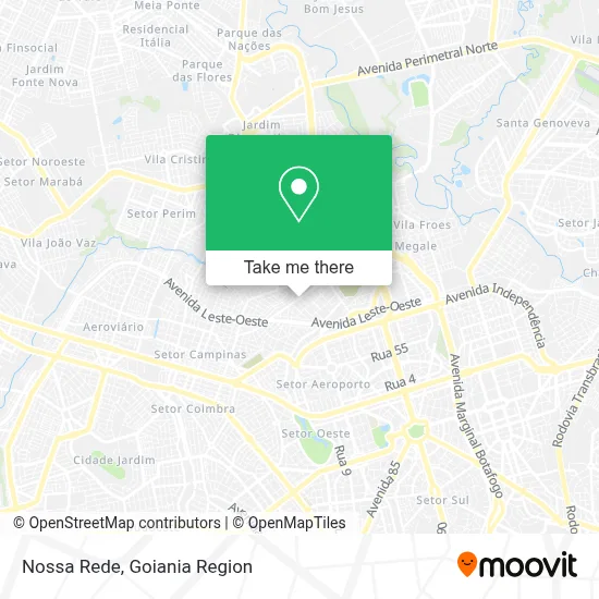 Nossa Rede map
