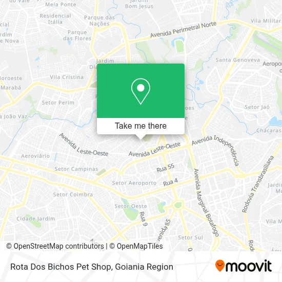 Rota Dos Bichos Pet Shop map