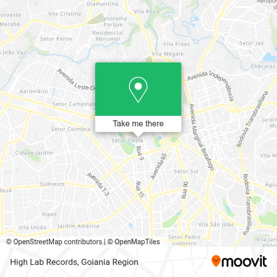 High Lab Records map