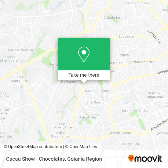 Cacau Show - Chocolates map