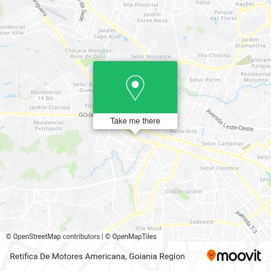 Retifica De Motores Americana map