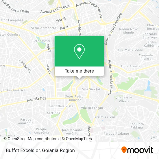 Buffet Excelsior map