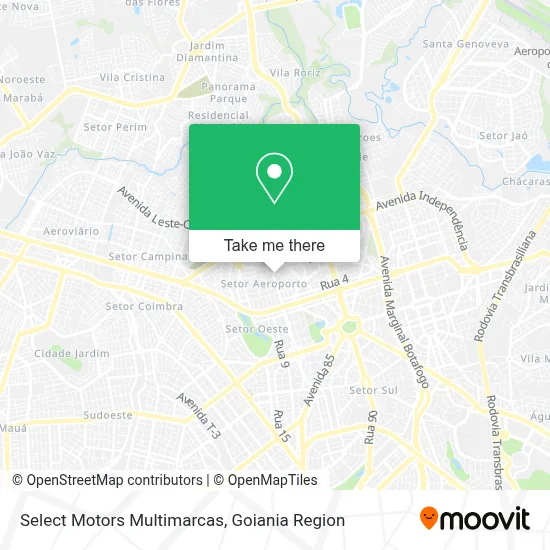 Select Motors Multimarcas map