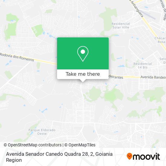 Avenida Senador Canedo Quadra 28, 2 map