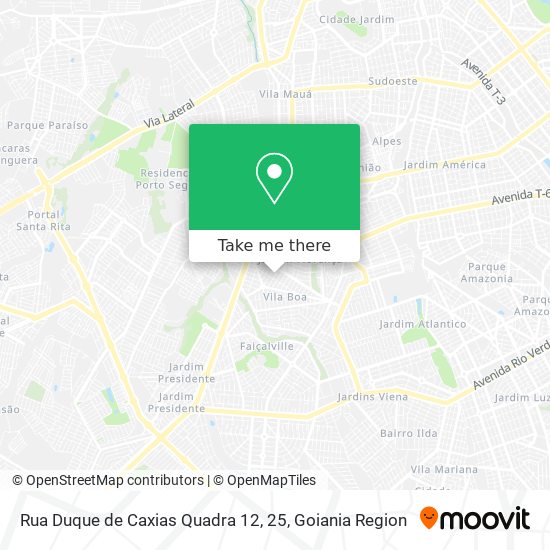 Mapa Rua Duque de Caxias Quadra 12, 25