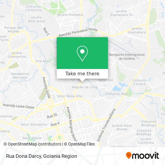 Rua Dona Darcy map