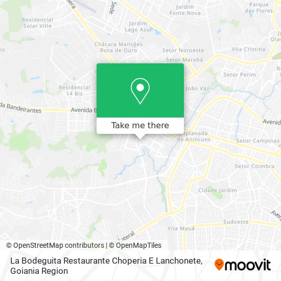 La Bodeguita Restaurante Choperia E Lanchonete map