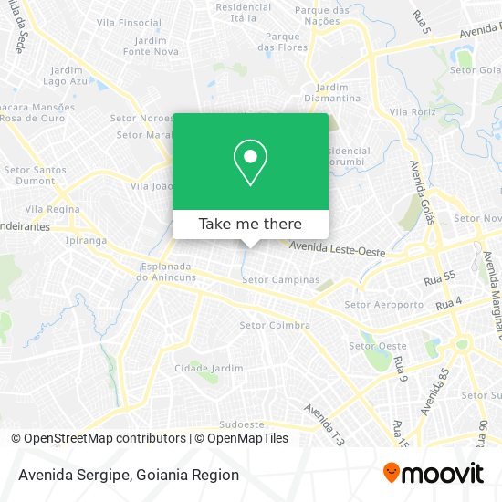 Mapa Avenida Sergipe