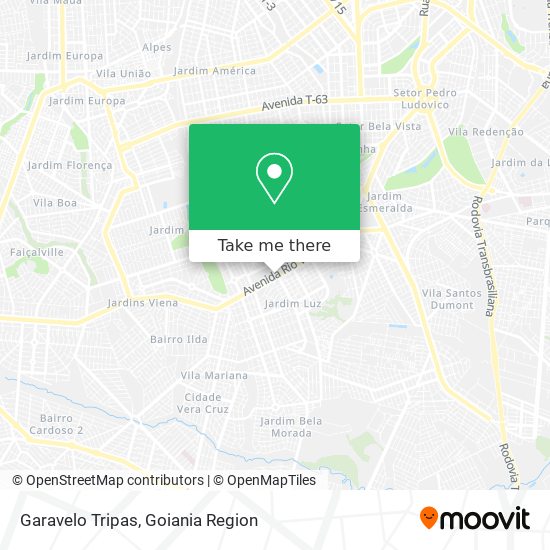 Garavelo Tripas map