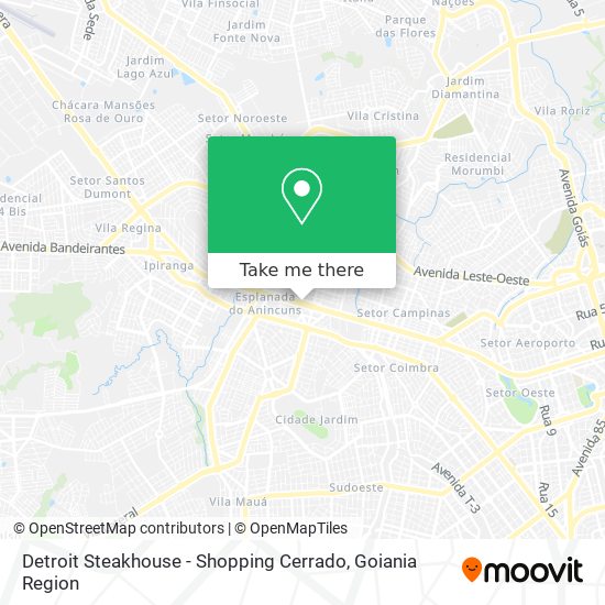 Detroit Steakhouse - Shopping Cerrado map