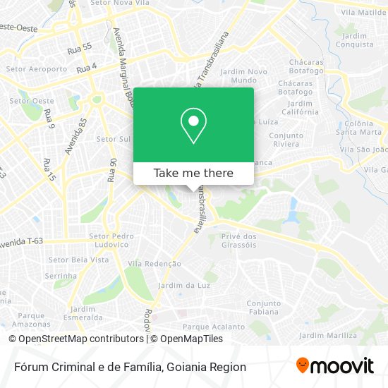 Fórum Criminal e de Família map