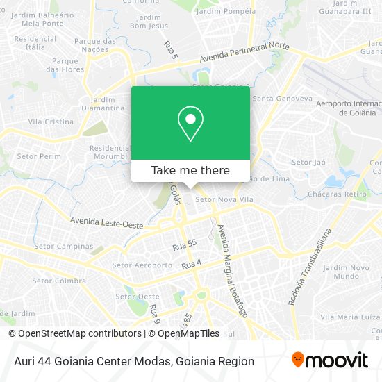 Auri 44 Goiania Center Modas map