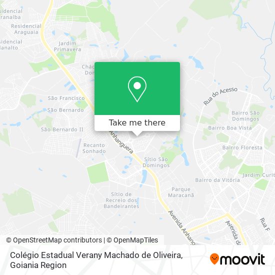 Mapa Colégio Estadual Verany Machado de Oliveira