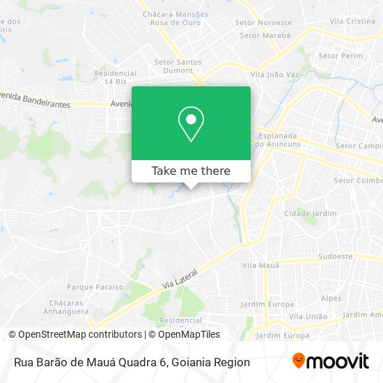 Mapa Rua Barão de Mauá Quadra 6