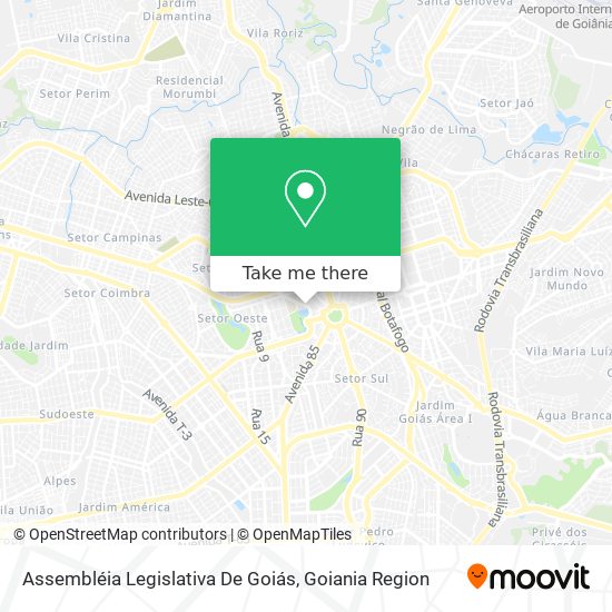 Assembléia Legislativa De Goiás map