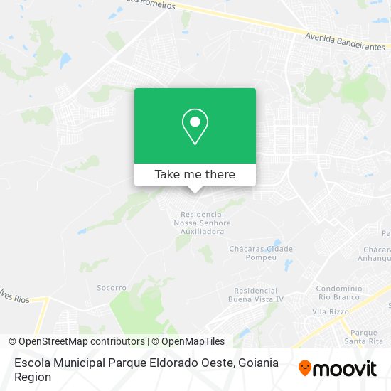 Mapa Escola Municipal Parque Eldorado Oeste